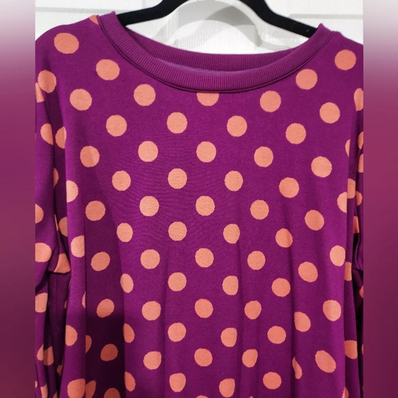 Victor Glemaud x Target Purple Polka Dot Long Sleeve Tunic Dress in Size XL - Picture 3 of 10